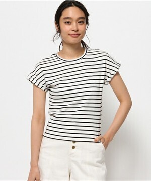 N.（N. Natural Beauty Basic） フライスボーダーカットソー