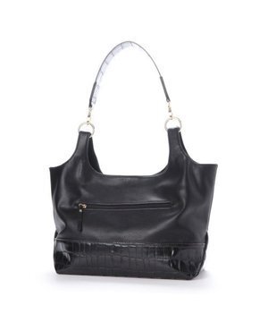 SAC クロコ型押しコンビバッグ