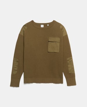 ASPESI COTTON CR?PE SWEATER