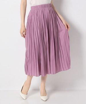 YECCA VECCA サテンプリーツスカート