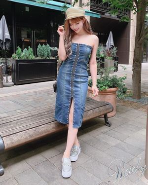 Rady ビジューデニムワンピース