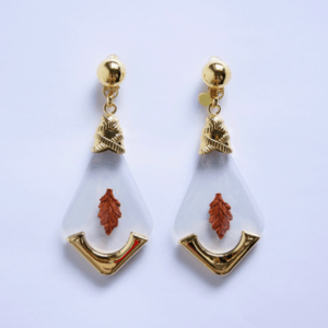 FUMIE=TANAKA press leaf earring
