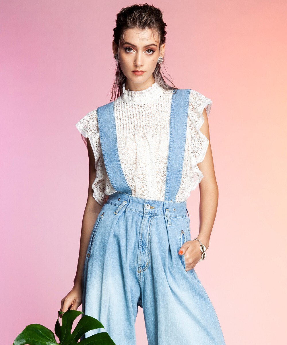 DOUBLE STANDARD CLOTHING floret laceシャツ