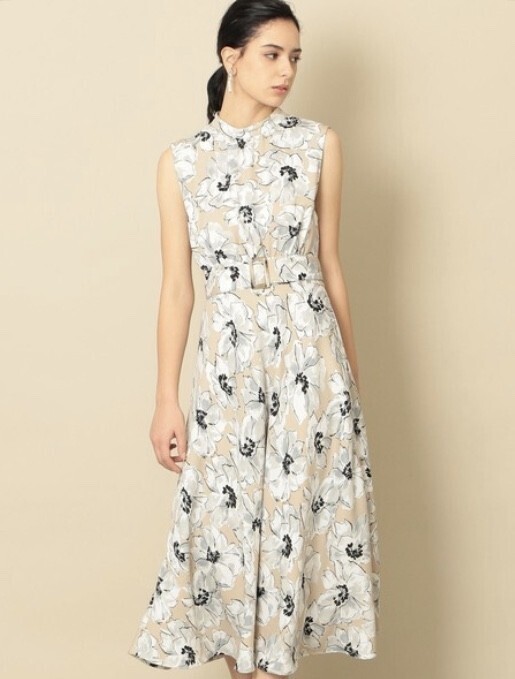 EPOCA THE SHOP フラワープリントドレス