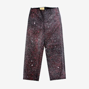 SEVEN BY SEVEN WIDE TROUSERS - Over paint - / BLACK