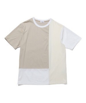 JUNRed バックメッシュポンチブロック切替Tシャツ