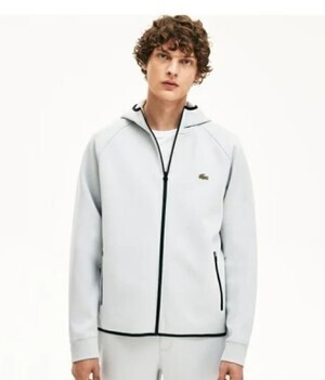 LACOSTE フーデットジップスウェットパーカ