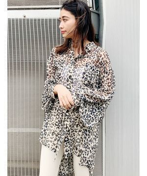 GYDA シフォンBIG シャツ