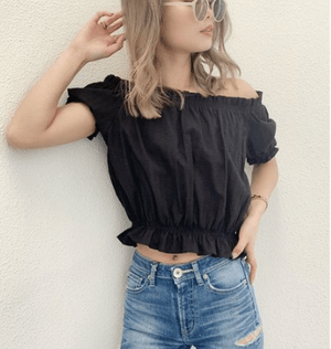 GYDA ギャザーオフショルトップス
