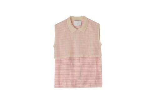 TAN CHECK PATTERN BLOUSE
