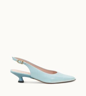 TOD'S レザー スリングバック - ライトブルー