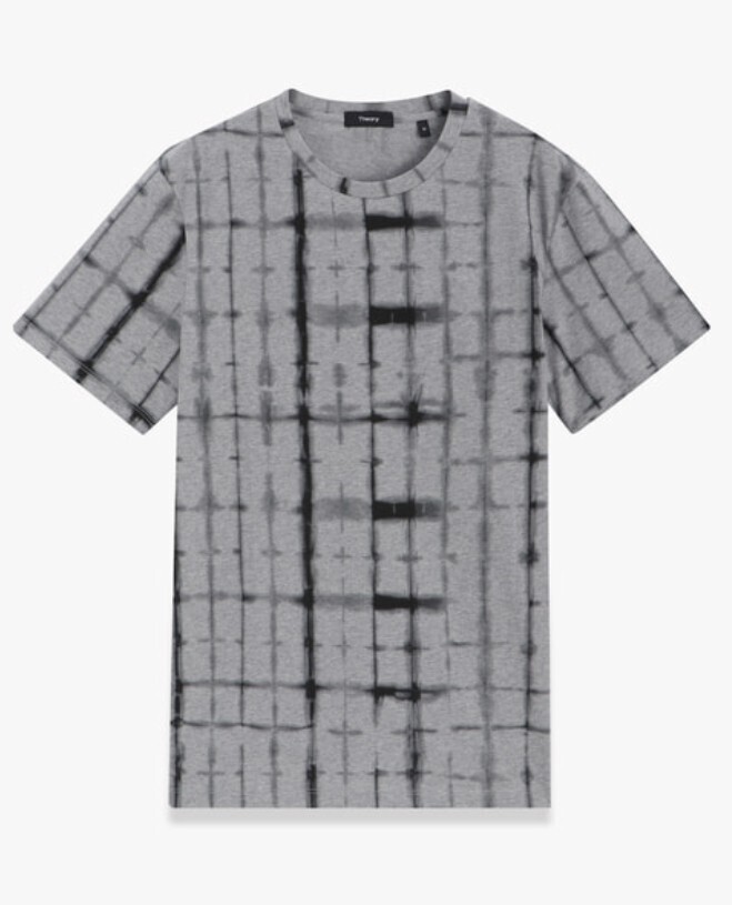 Theory Tie Dye Grid Jsy Clean Tee