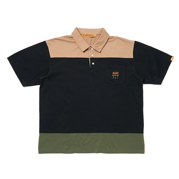 STUDIO SEVEN Block Color Polo Shirt