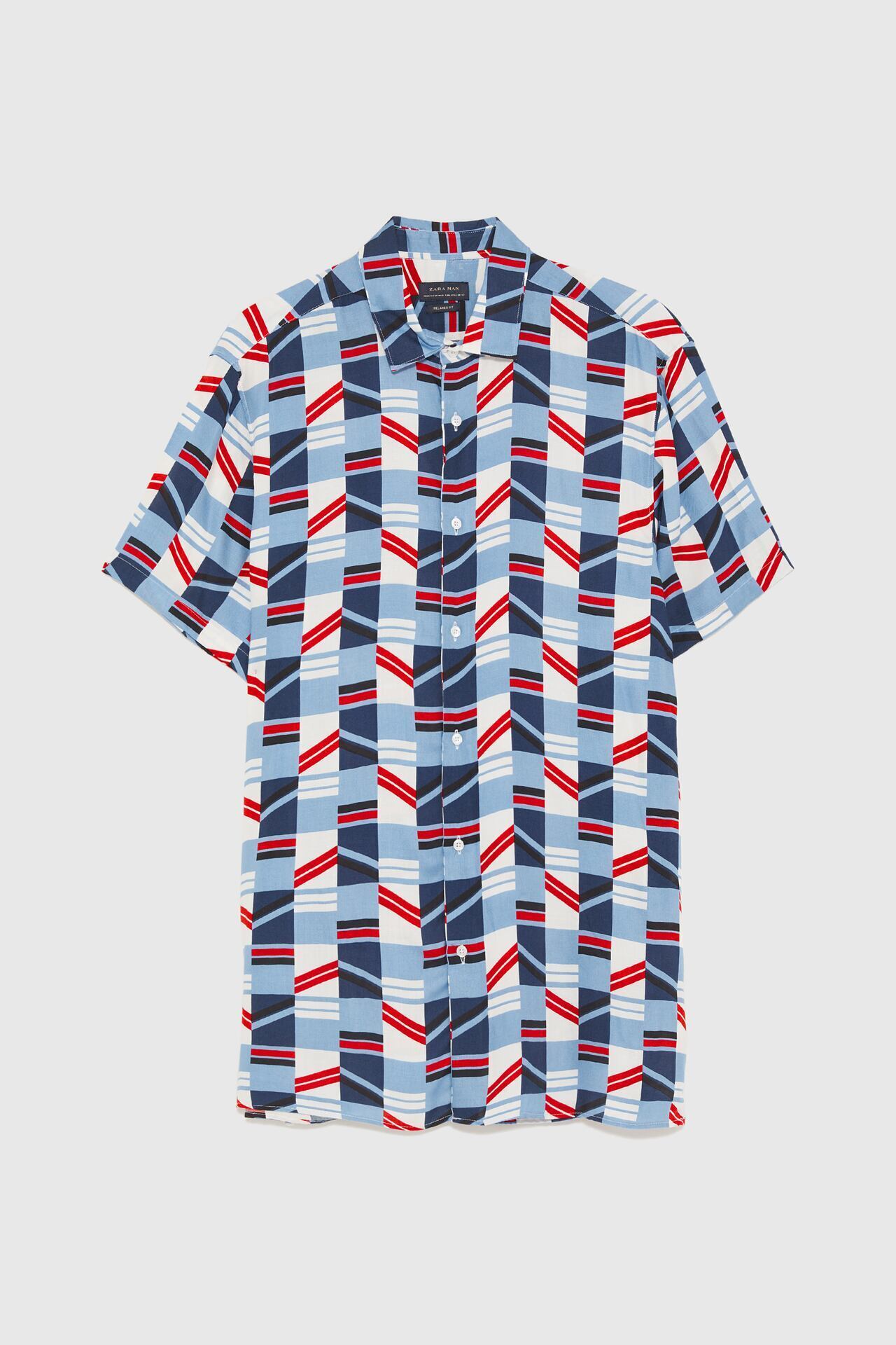 ZARA GEOMETRIC PRINT SHIRT
