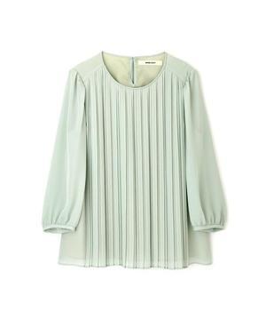 NATURAL BEAUTY シフォンプリーツブラウス
