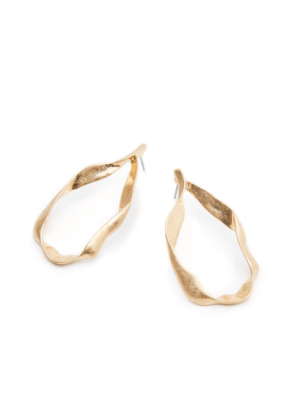 ROOM metal ribbon hoop pierce