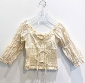 Honey mi Honey cotton puffsleeve blouse