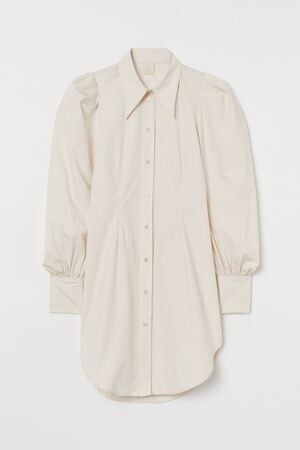 H&M パフスリーブシャツドレス