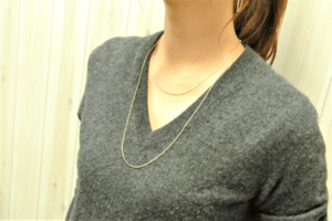 trim 【t-1049N②】２wayシンプルチェーンネックレス