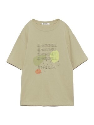 SNIDEL デザインロゴTシャツ