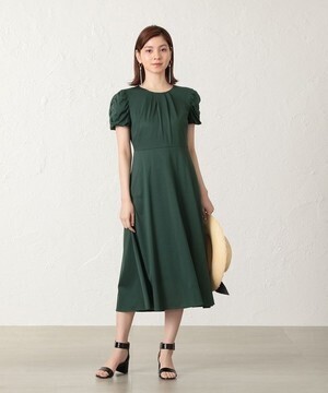 EPOCA THE SHOP ギャザースリーブジャージードレス