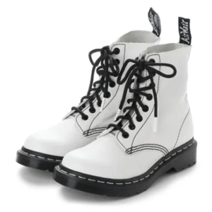 Dr.Martens PASCAL BLACK&WHITE 8ホールブーツ