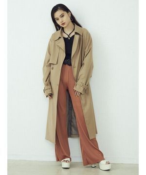 EMODA レースアップバルキートレンチコート