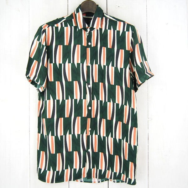 ZARA 総柄半袖シャツ(S)マルチカラー