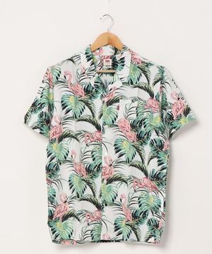Levi's® キューバシャツ FLAMINGO LEAF PRINT CLOUD D