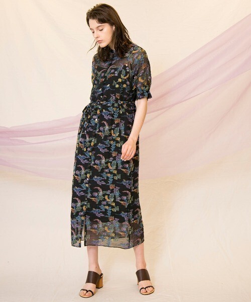 MAISON SPECIAL 2WAYフラワージャガードワンピース