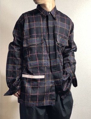 HUMIS 【HUMIS】CHEMICAL FLY-FRONT SHIRT
