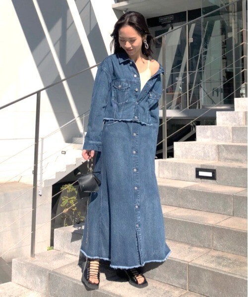 AMERI 4WAY DENIM DRESS COAT