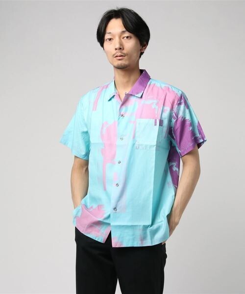 DOUBLE RAINBOUU DOUBLE RAINBOUU SS HAWAIIAN SHIRT
