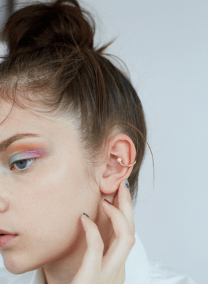 ROOM point pearl cuff ring