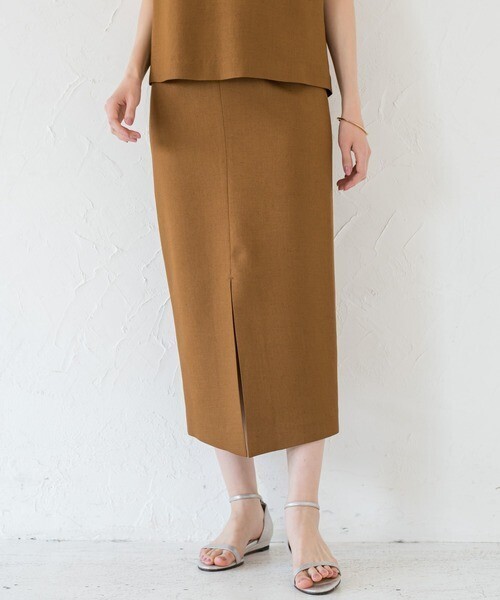 Loungedress リネンライクタイトスカート