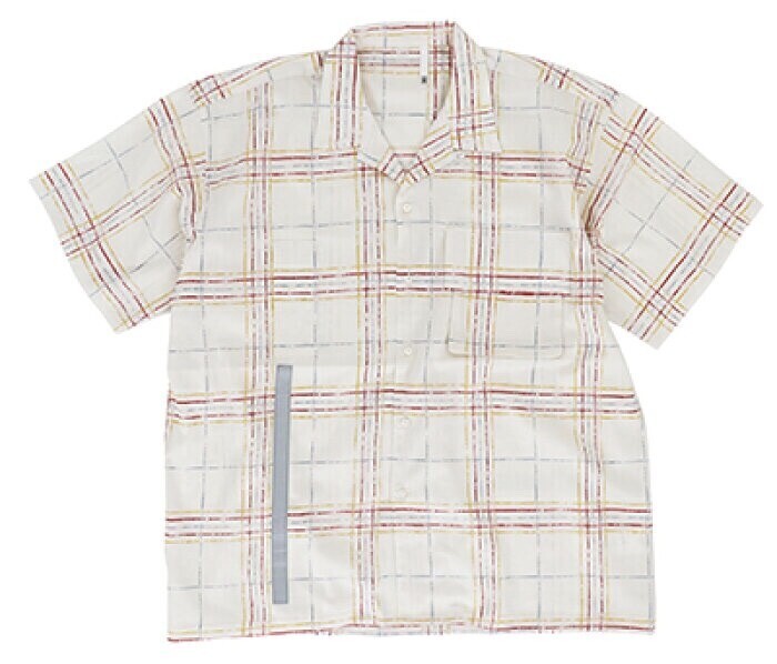 HUMIS CHEMICAL OPEN COLLAR SHORT-SLEEVE SHIRT