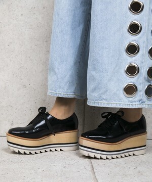 Jeffrey Campbell シャークソール厚底レースアップシューズ