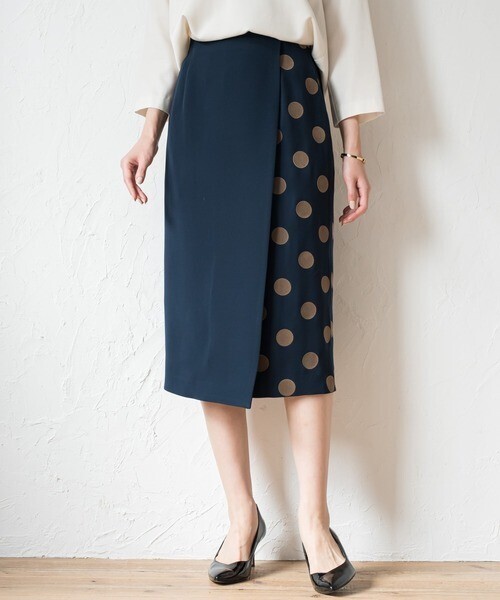 Loungedress ドットタイトスカート