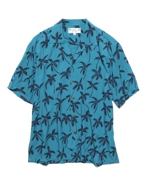 TWO PALMS S/S Hawaiian Shirt-PALM TREE