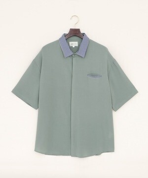 EMMA CLOTHES クレリックサマーシャツ(1/2 short sleeve)