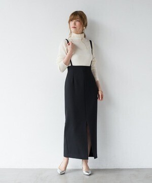 Loungedress スカート サスペンダー2wayスカート
