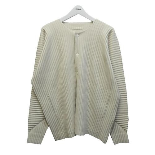 HOMME PLISSÉ ISSEY MIYAKE プリーツスナップボタンカーディガン