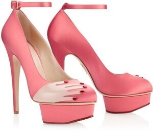 Charlotte Olympia Mani Pedi in Pink