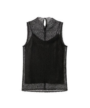 LE CIEL BLEU Mesh Lace Sleeveless Tops
