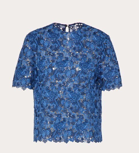 VALENTINO ギピュール トップス フルBLUEGRACE