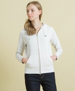 LACOSTE プレミアムジップアップ裏毛パーカー