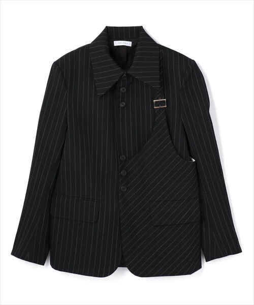 DELADA ASSYMETRICAL FLAP JACKET/アシンメトリーフラップジャケット
