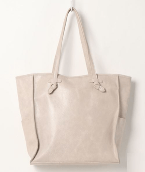 perche 牛革結びハンドルトートバッグL