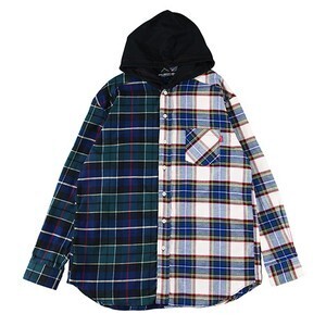ROLLINGCRADLE 2TONE HOODED SHIRT