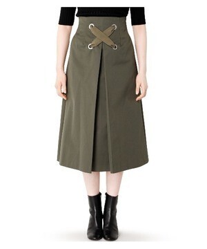 LE CIEL BLEU Big Lace Up Flow Skirt